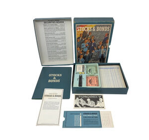 Vintage 3M Stocks & Bonds Vintage Board Game 1968 Preowned